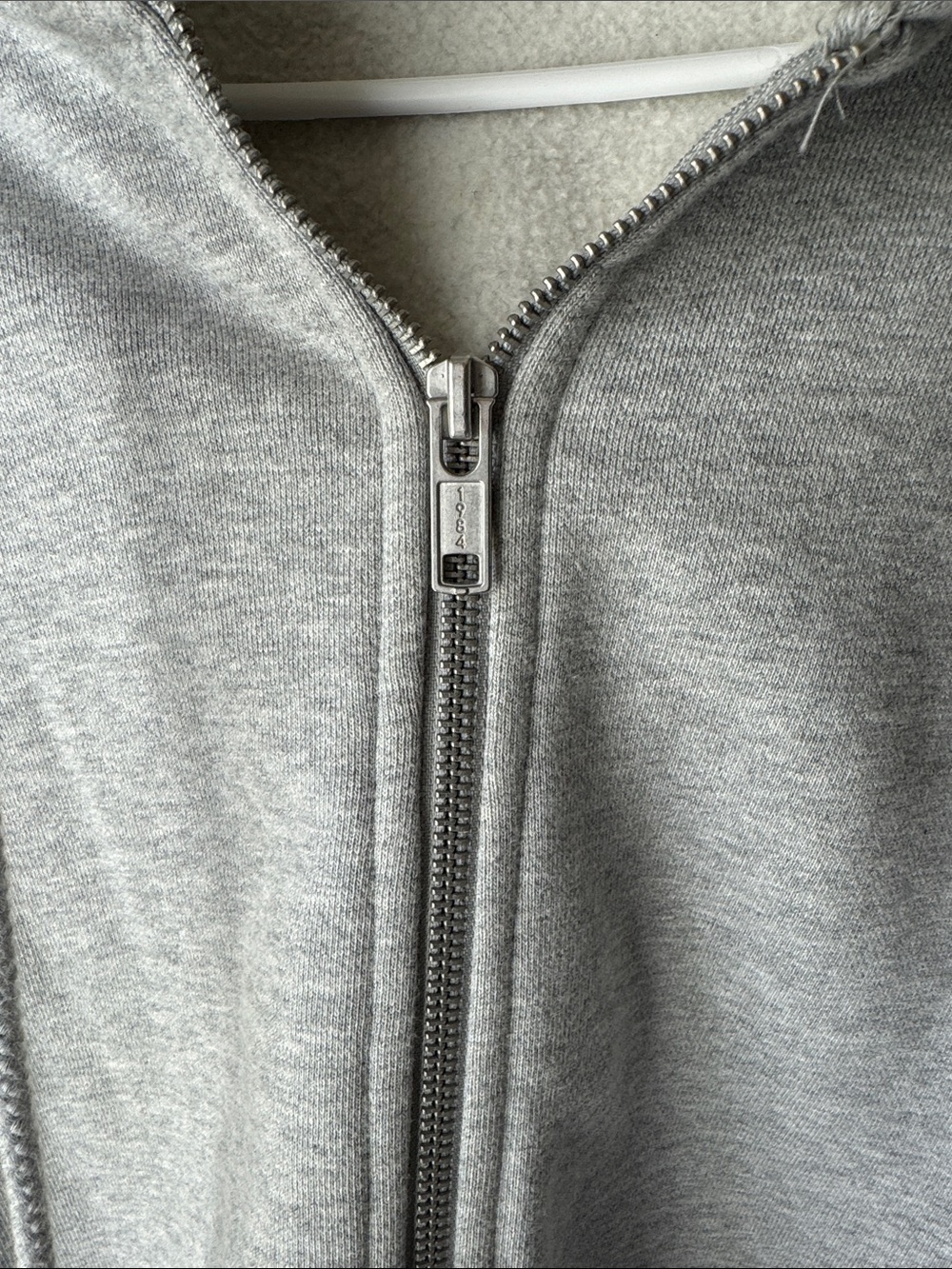 Brandy Melville Gray Full-Zip Hoodie Sweatshirt - Picture 3 of 5